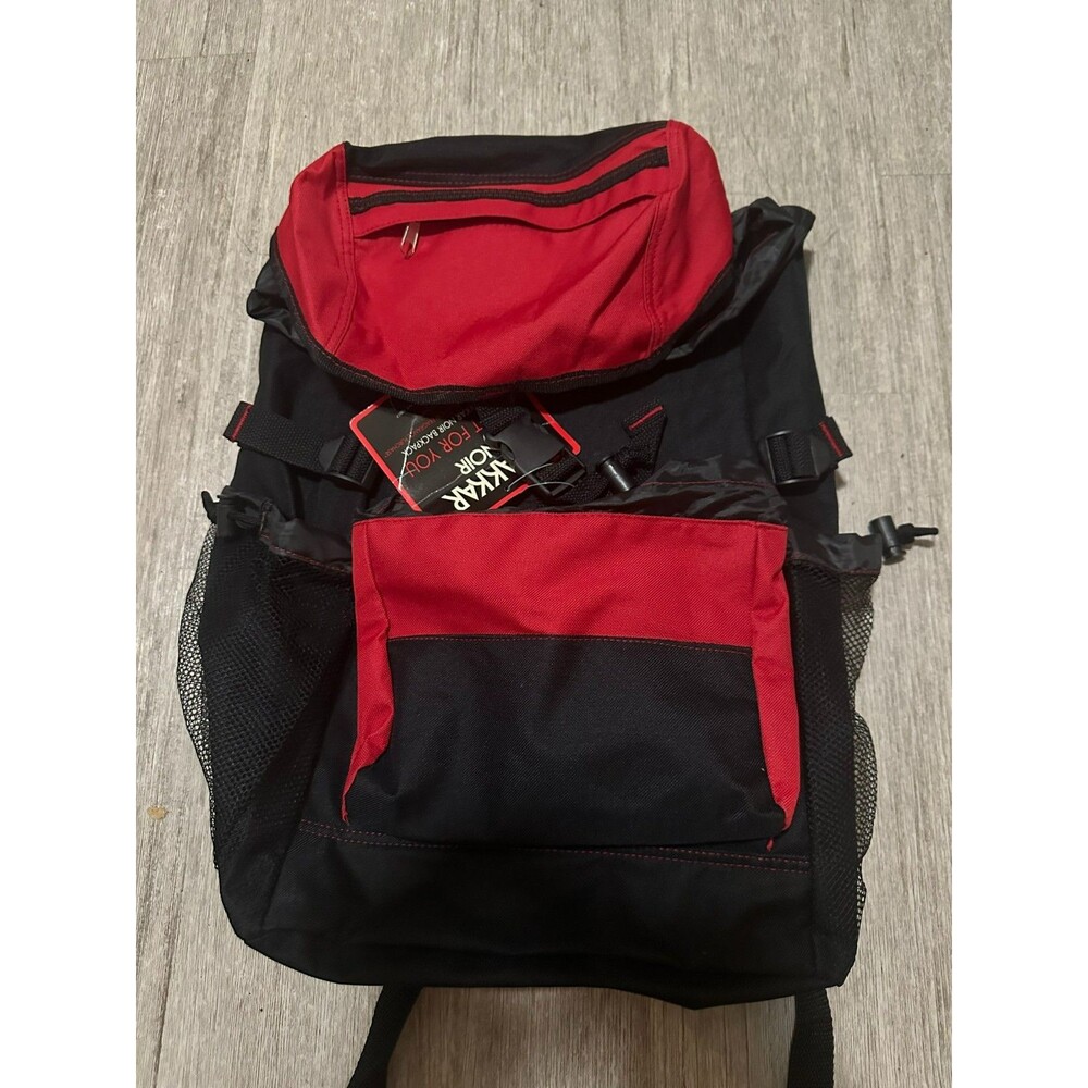 Vintage Drakkar Noir Backpack Black and Red NWT